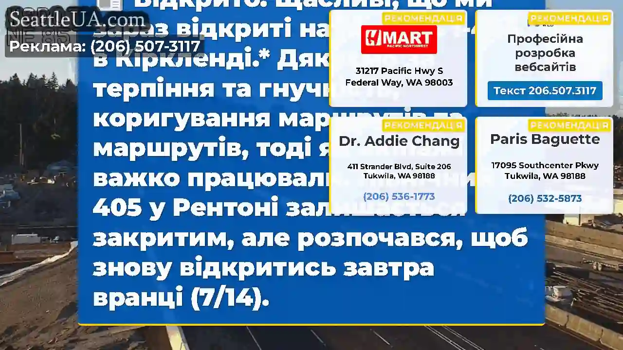 Відкрито: Щасливі, що ми зараз відкриті на