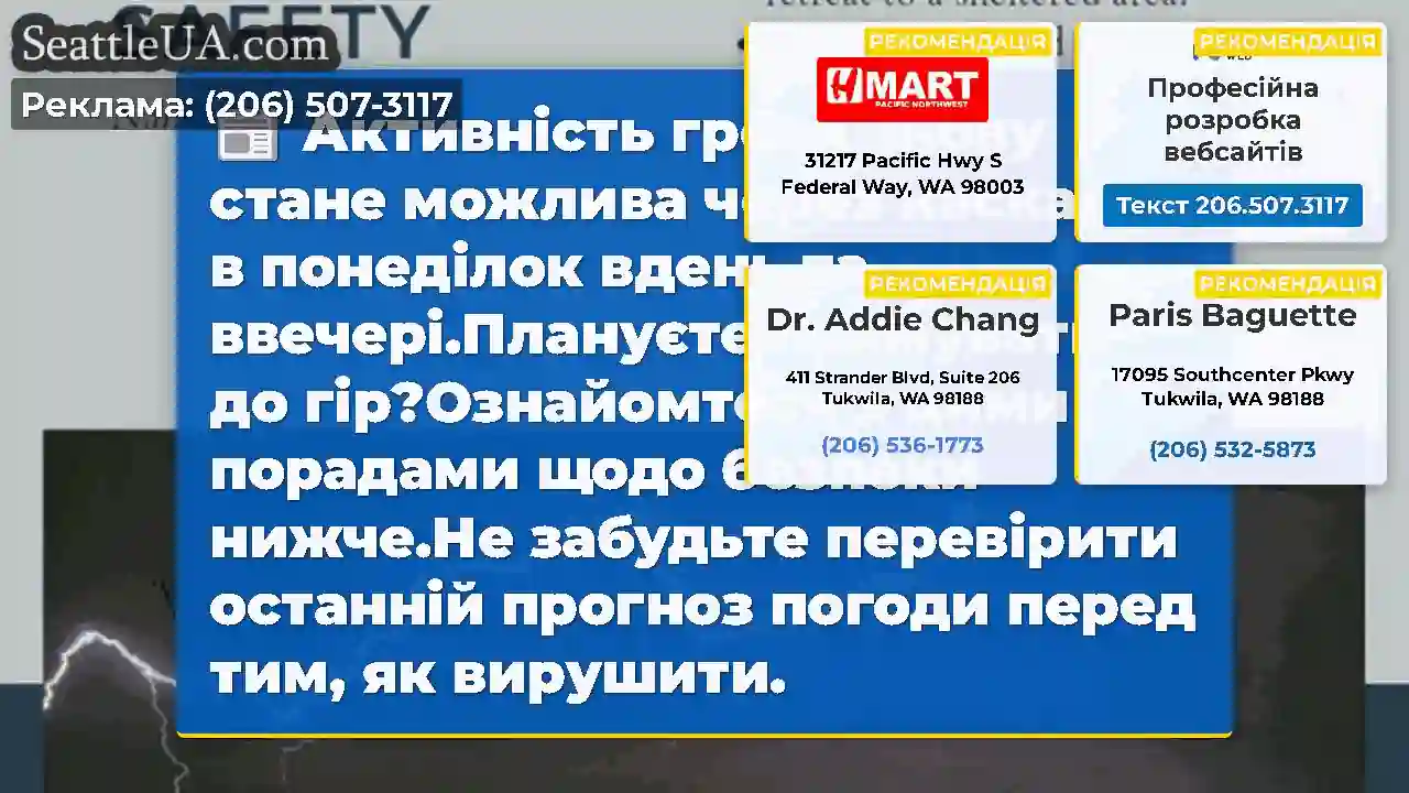 Активність грози знову стане можлива через