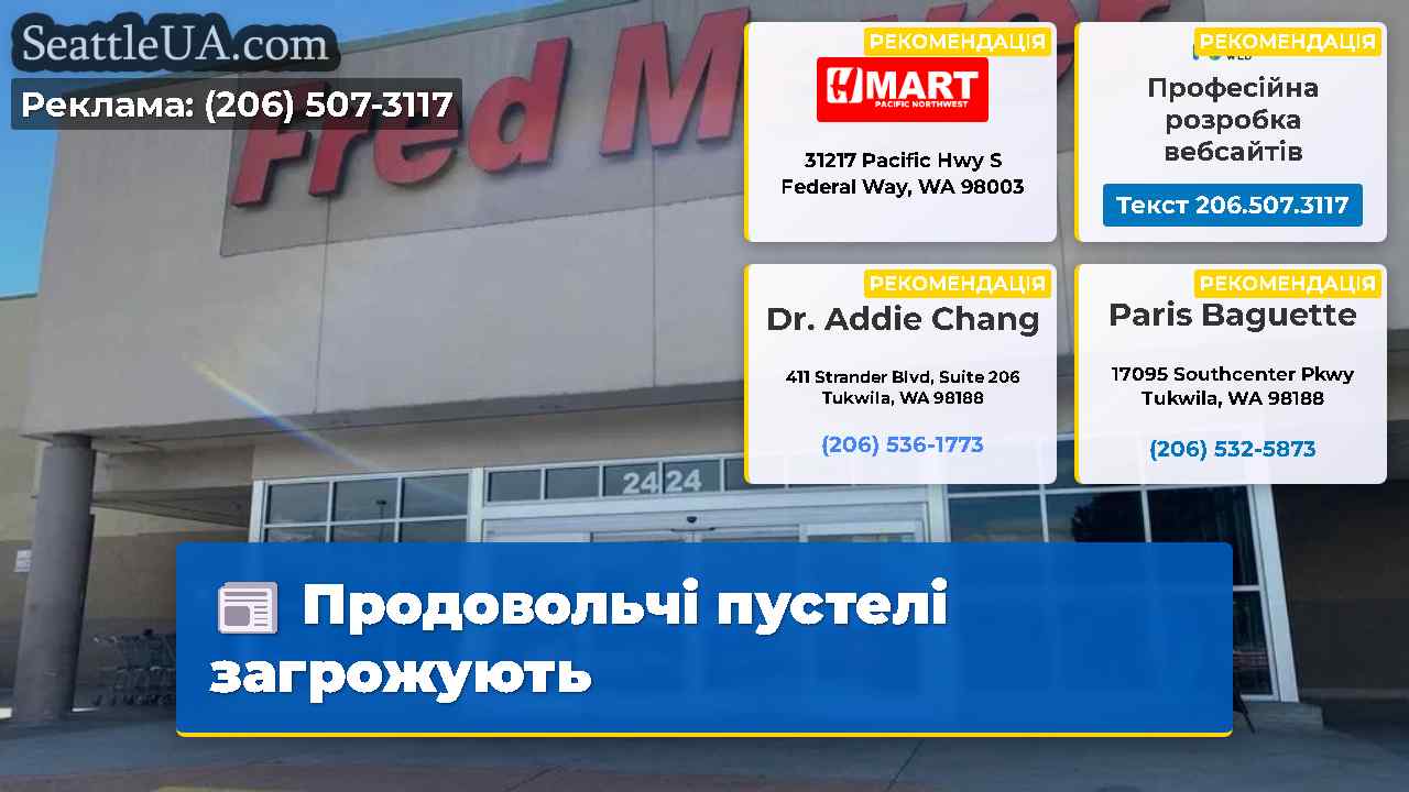 Продовольчі пустелі загрожують