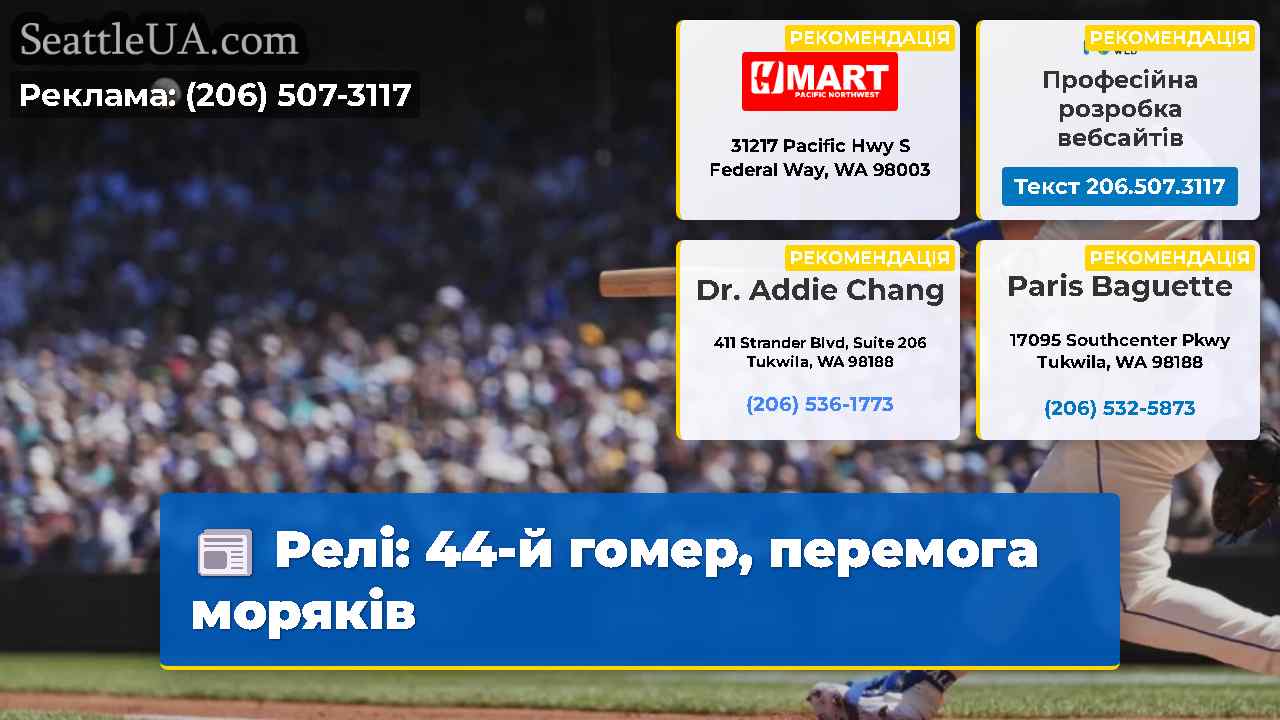 Релі 44-й гомер перемога моряків