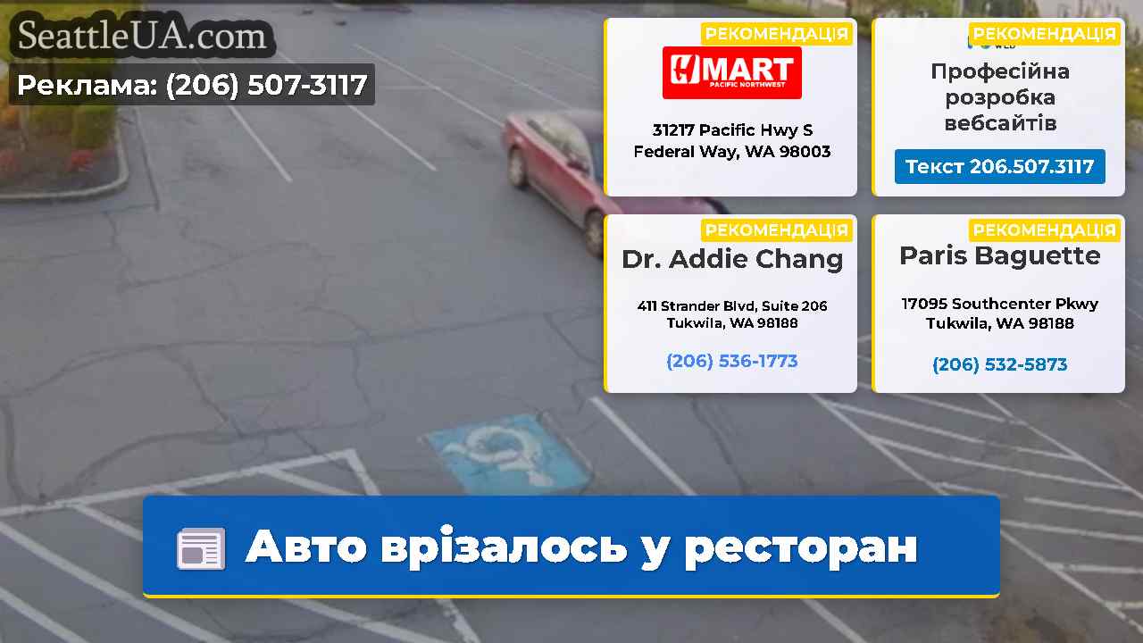 Авто врізалось у ресторан