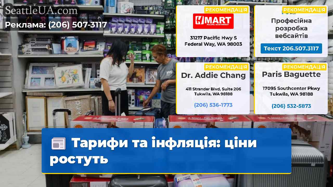 Тарифи та інфляція ціни ростуть
