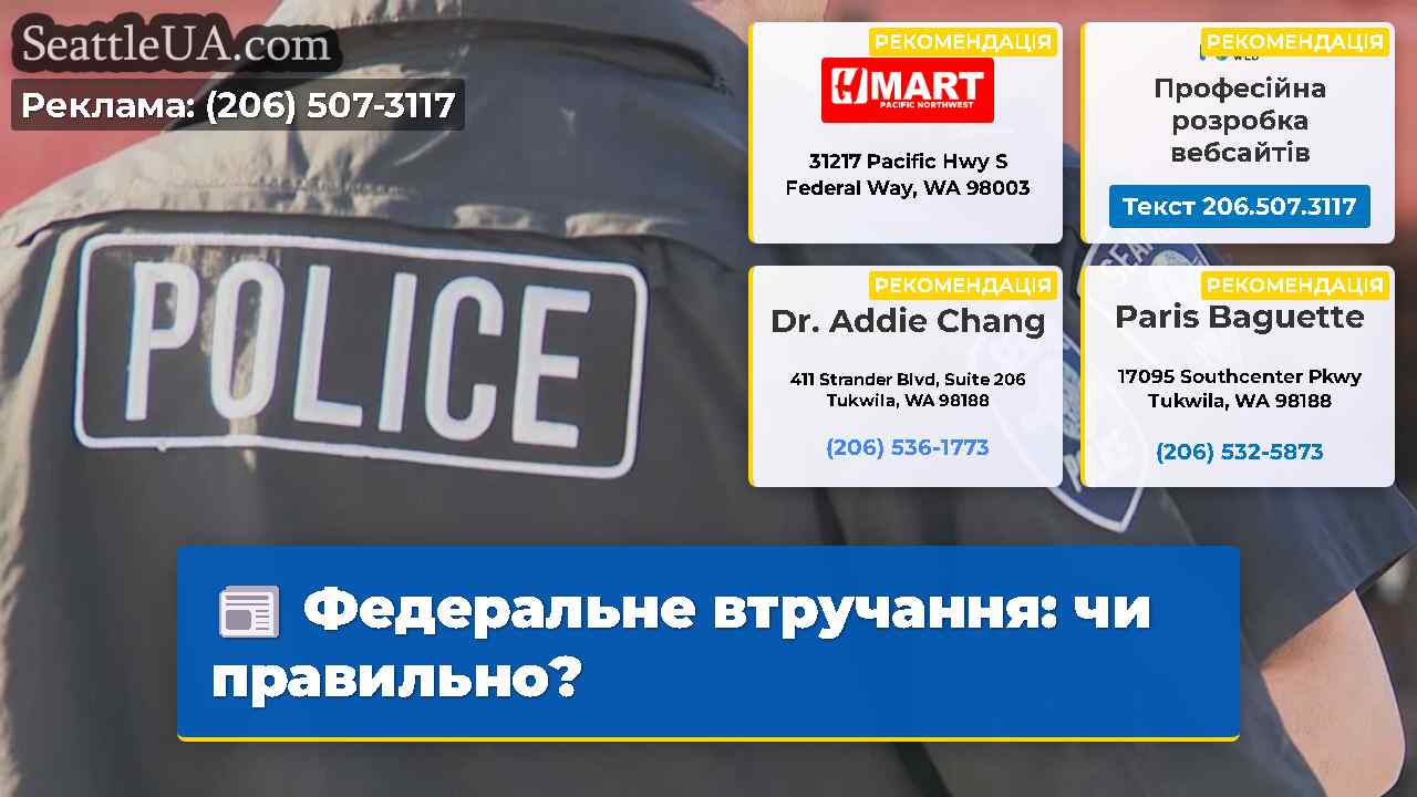 Федеральне втручання чи правильно?