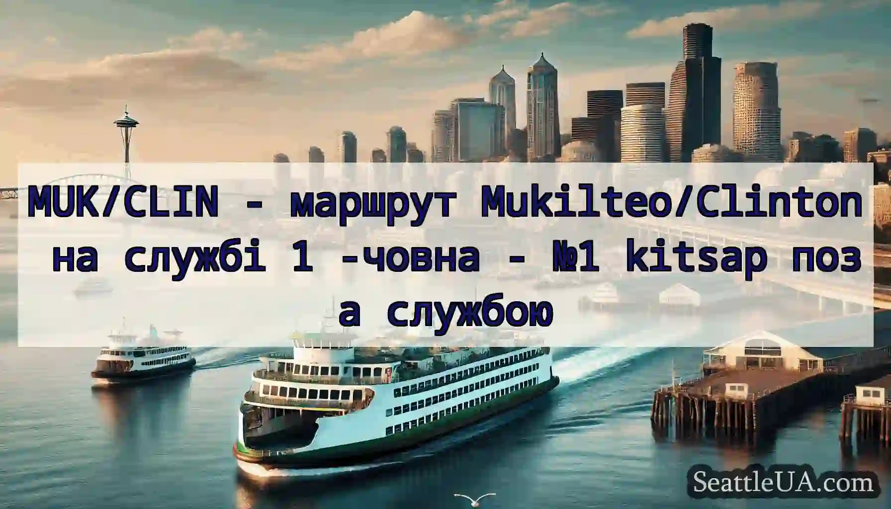 MUK/CLIN - маршрут Mukilteo/Clinton на службі 1