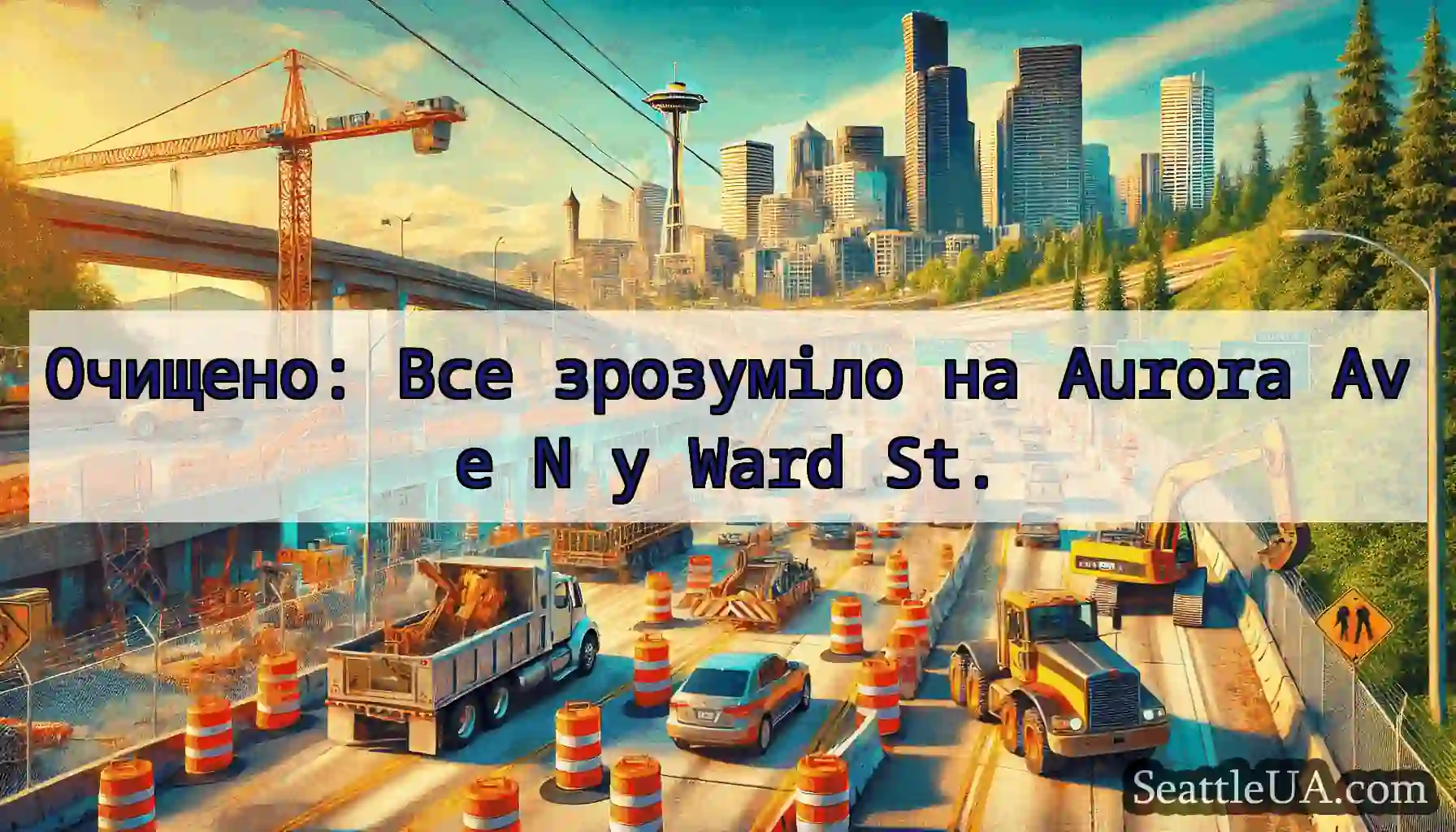 Очищено: Все зрозуміло на Aurora Ave N у Ward St.