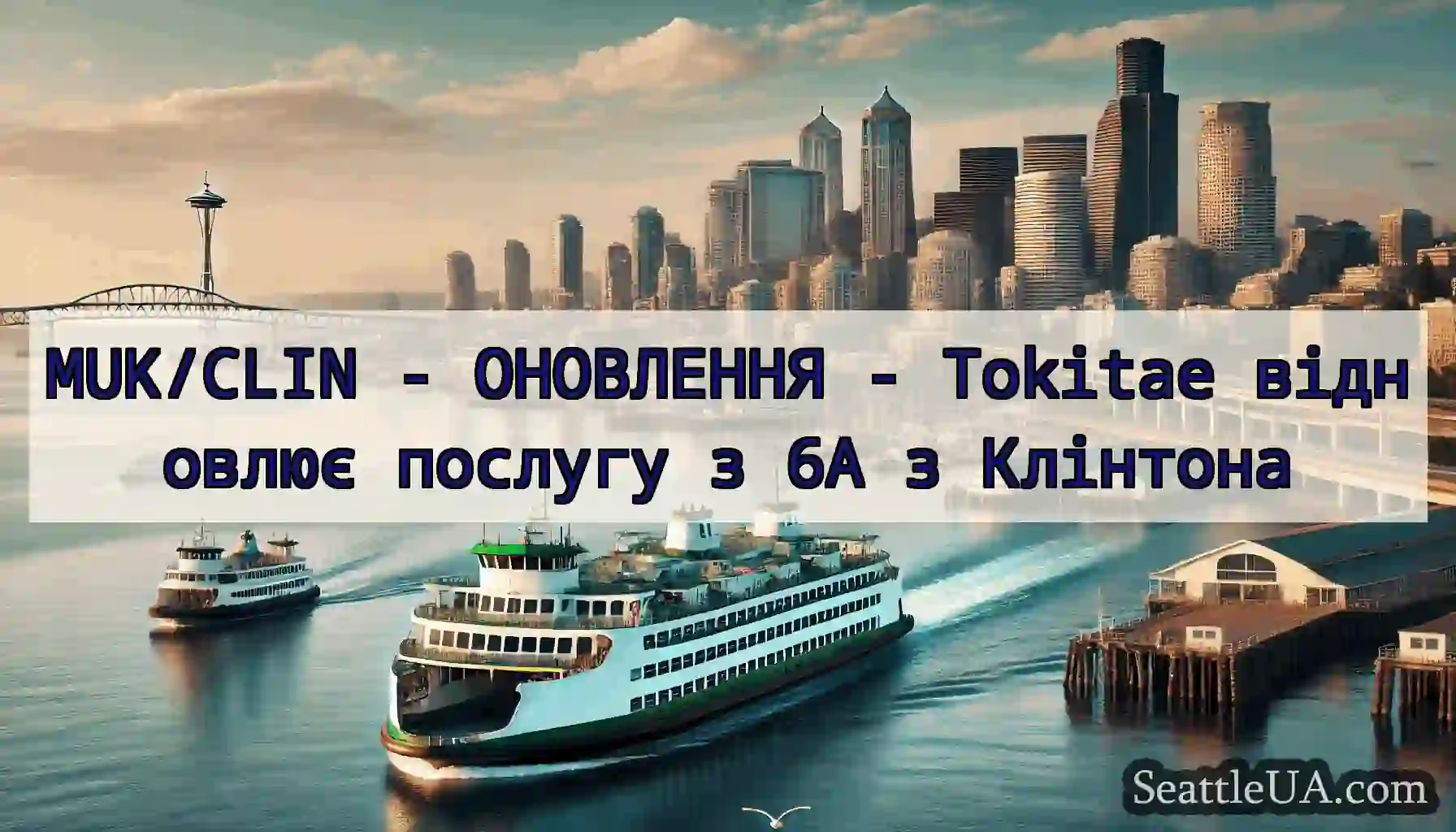 MUK/CLIN - ОНОВЛЕННЯ - Tokitae відновлює послугу