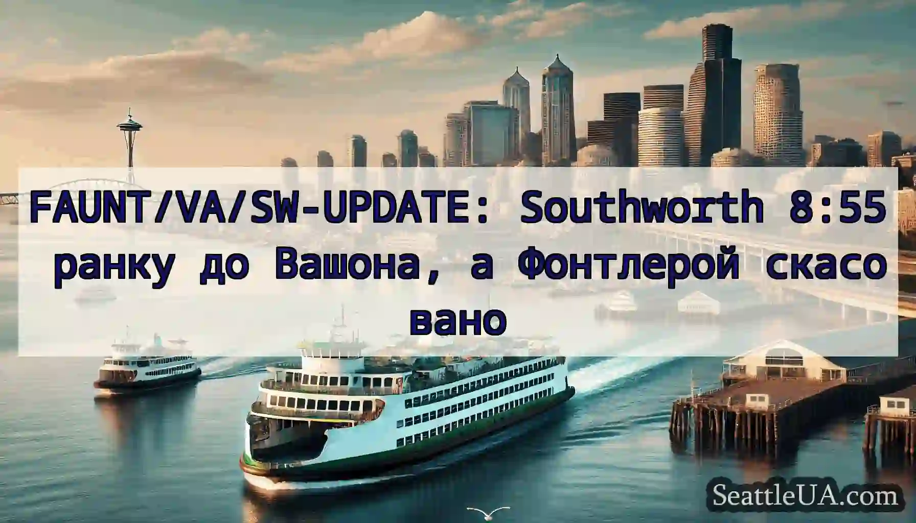 FAUNT/VA/SW-UPDATE: Southworth 8:55 ранку до