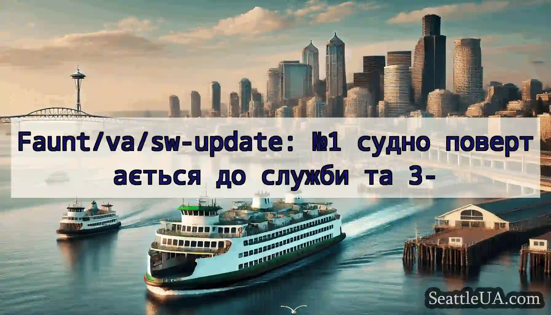 Faunt/va/sw-update: №1 судно повертається до