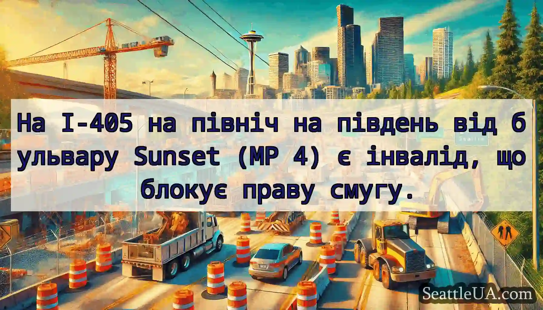 На I-405 на північ на південь від бульвару Sunset