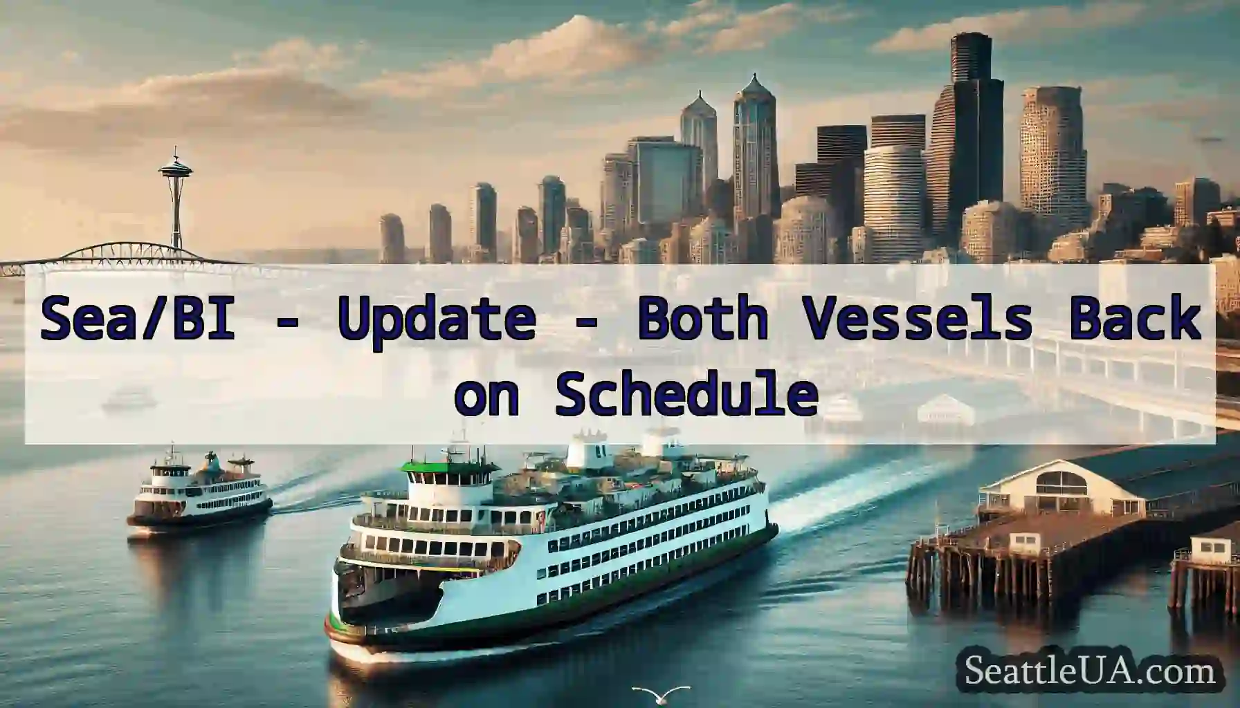 Sea/BI - Update - Both Vessels Back on Schedule