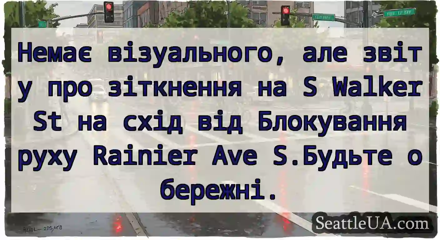 Немає візуального, але звіту про зіткнення на S