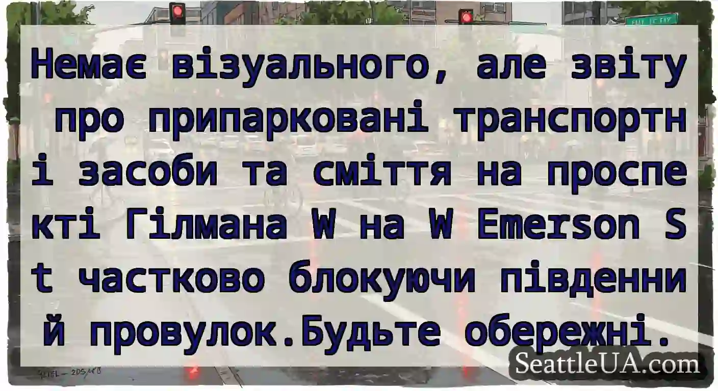 Немає візуального, але звіту про припарковані