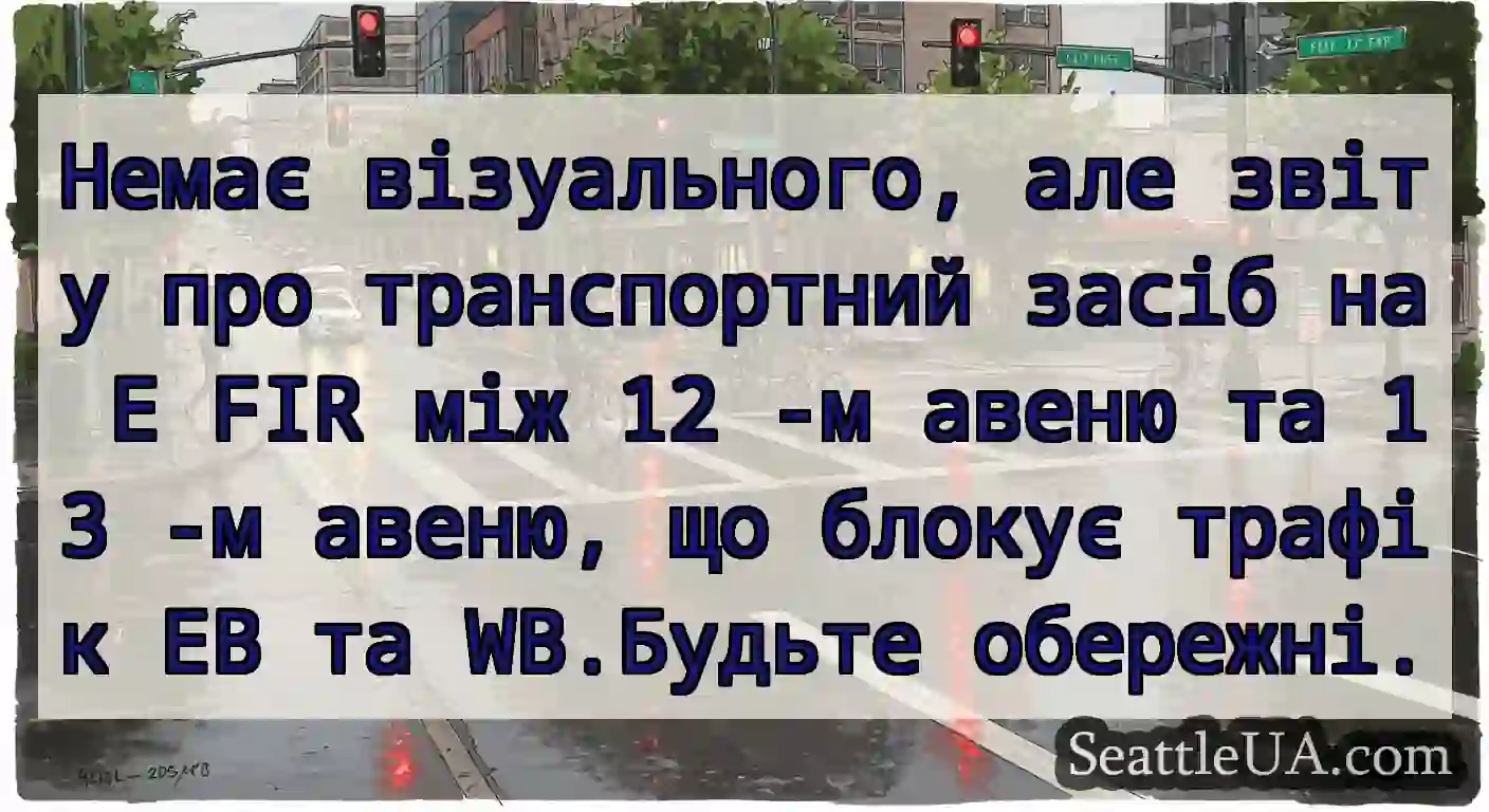 Немає візуального, але звіту про транспортний