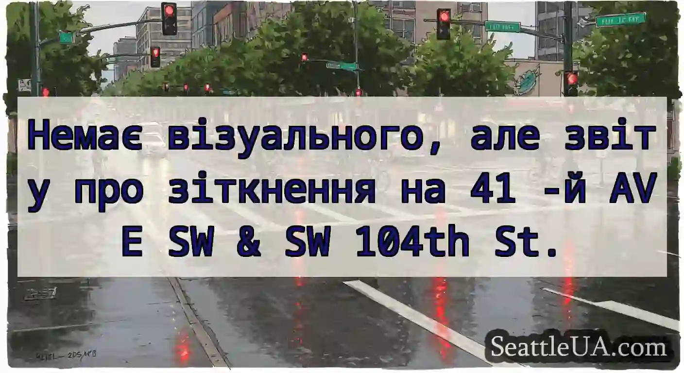 Немає візуального, але звіту про зіткнення на 41