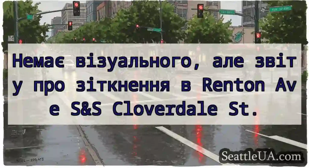 Немає візуального, але звіту про зіткнення в