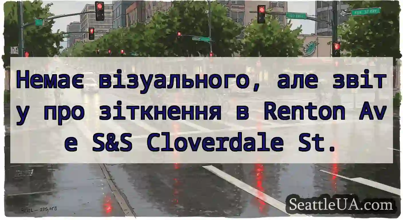 Немає візуального, але звіту про зіткнення в