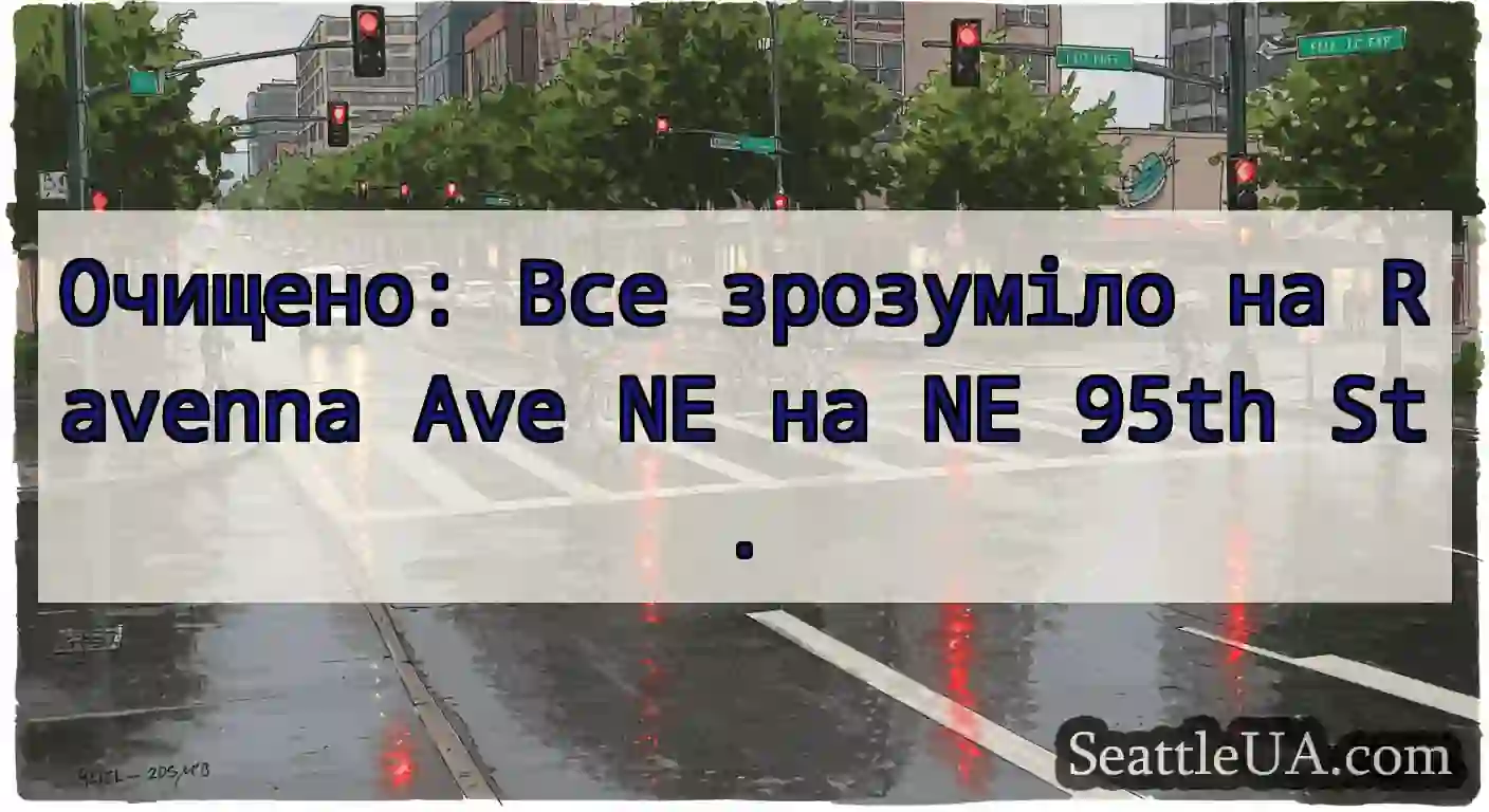 Очищено: Все зрозуміло на Ravenna Ave NE на NE