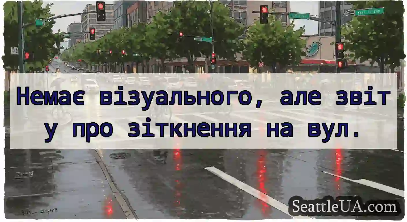 Немає візуального, але звіту про зіткнення на вул.