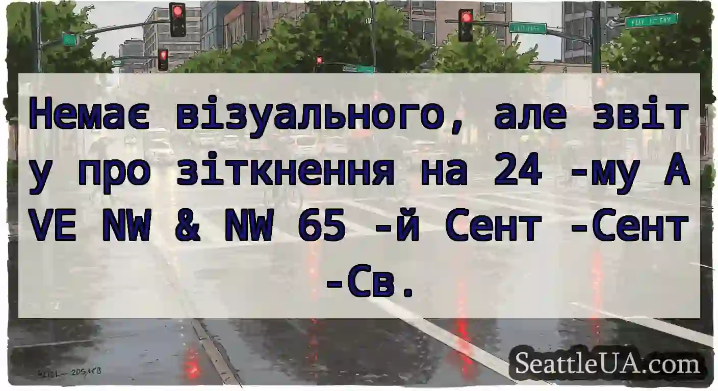 Немає візуального, але звіту про зіткнення на 24
