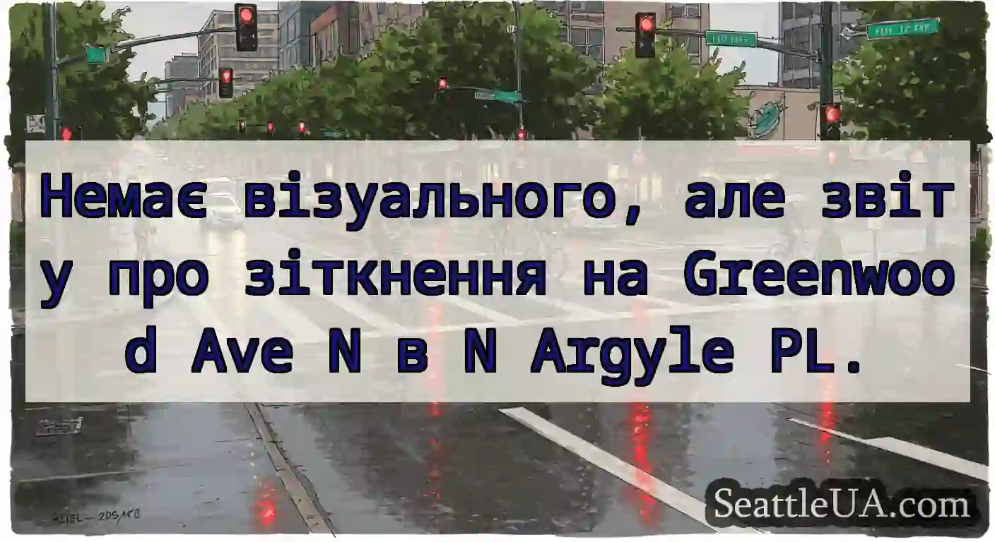 Немає візуального, але звіту про зіткнення на