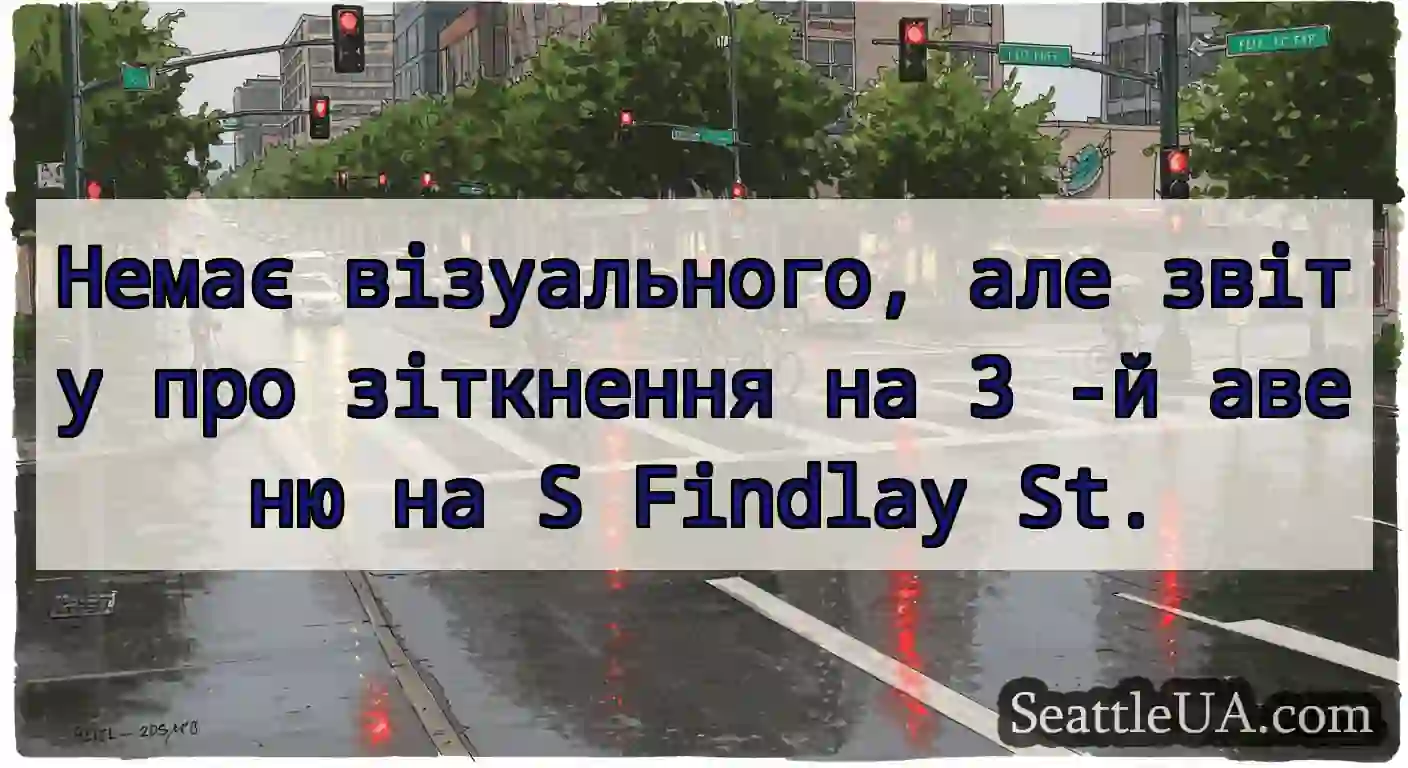 Немає візуального, але звіту про зіткнення на 3