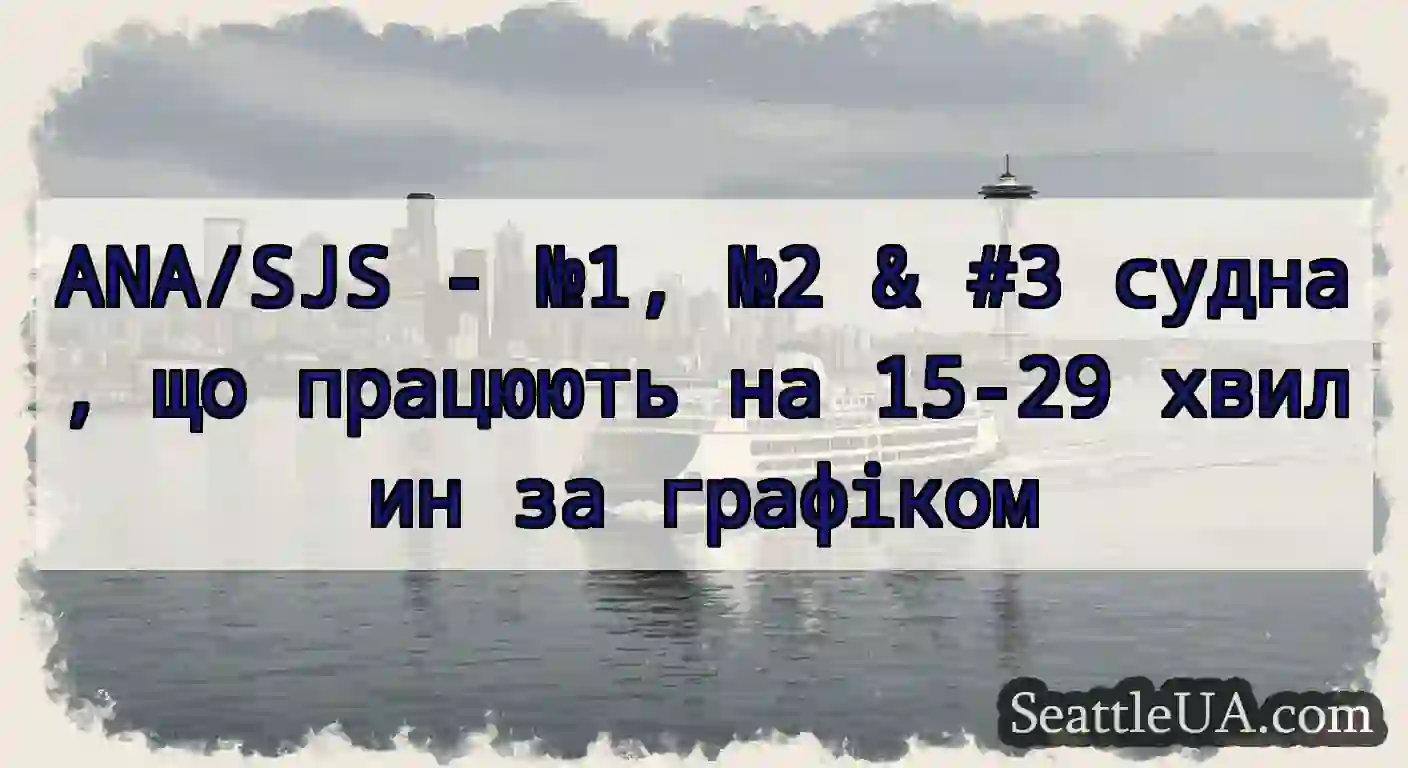 ANA/SJS - №1, №2 & #3 судна, що працюють на 15-29