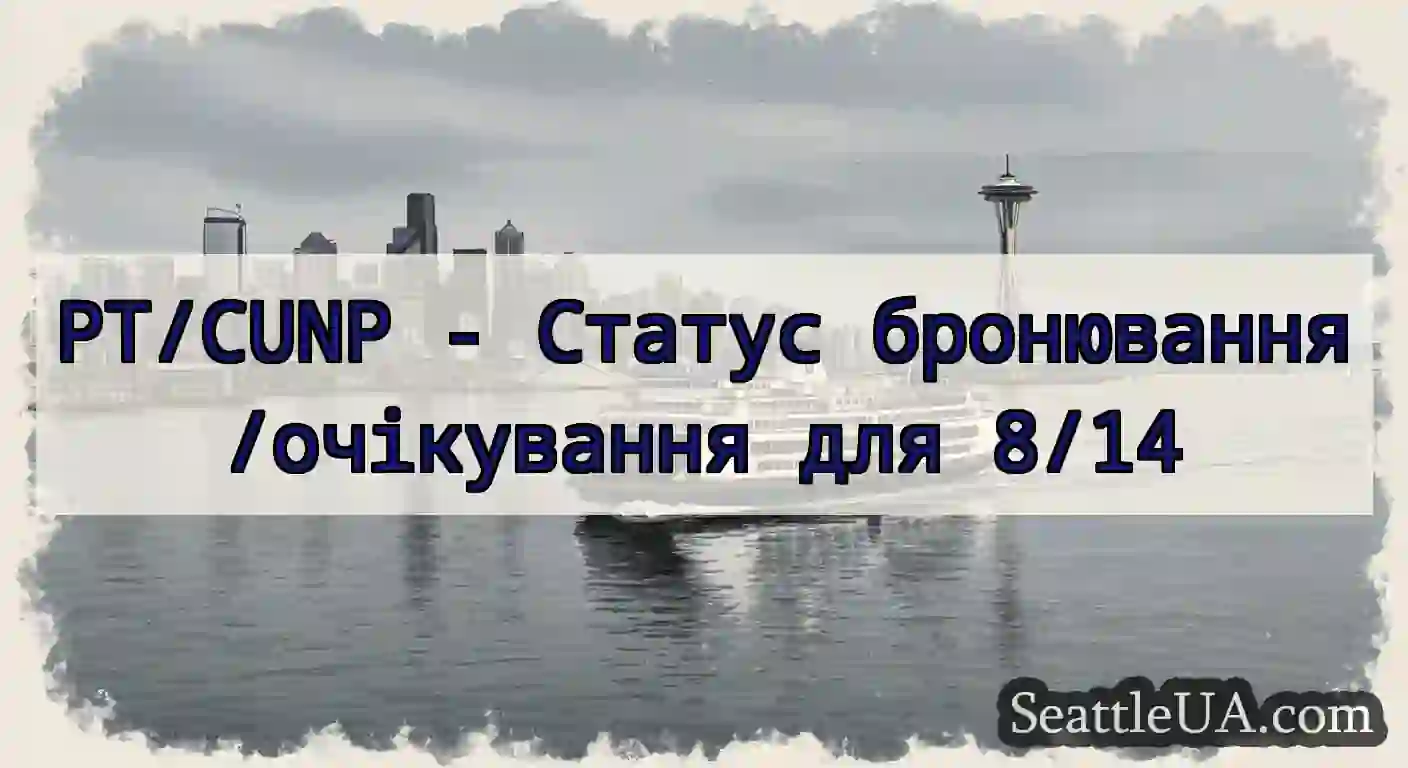 PT/CUNP - Статус бронювання/очікування для 8/14