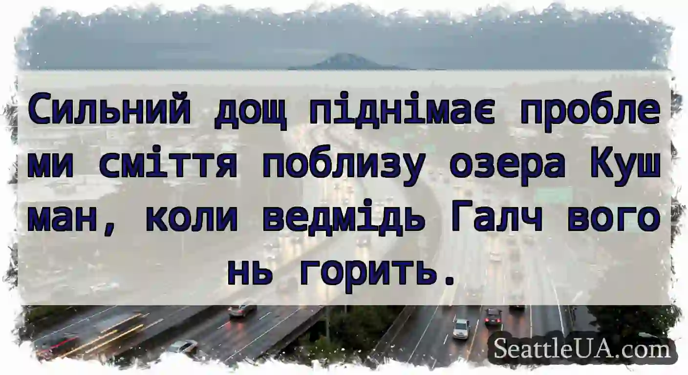 Сильний дощ піднімає проблеми сміття поблизу