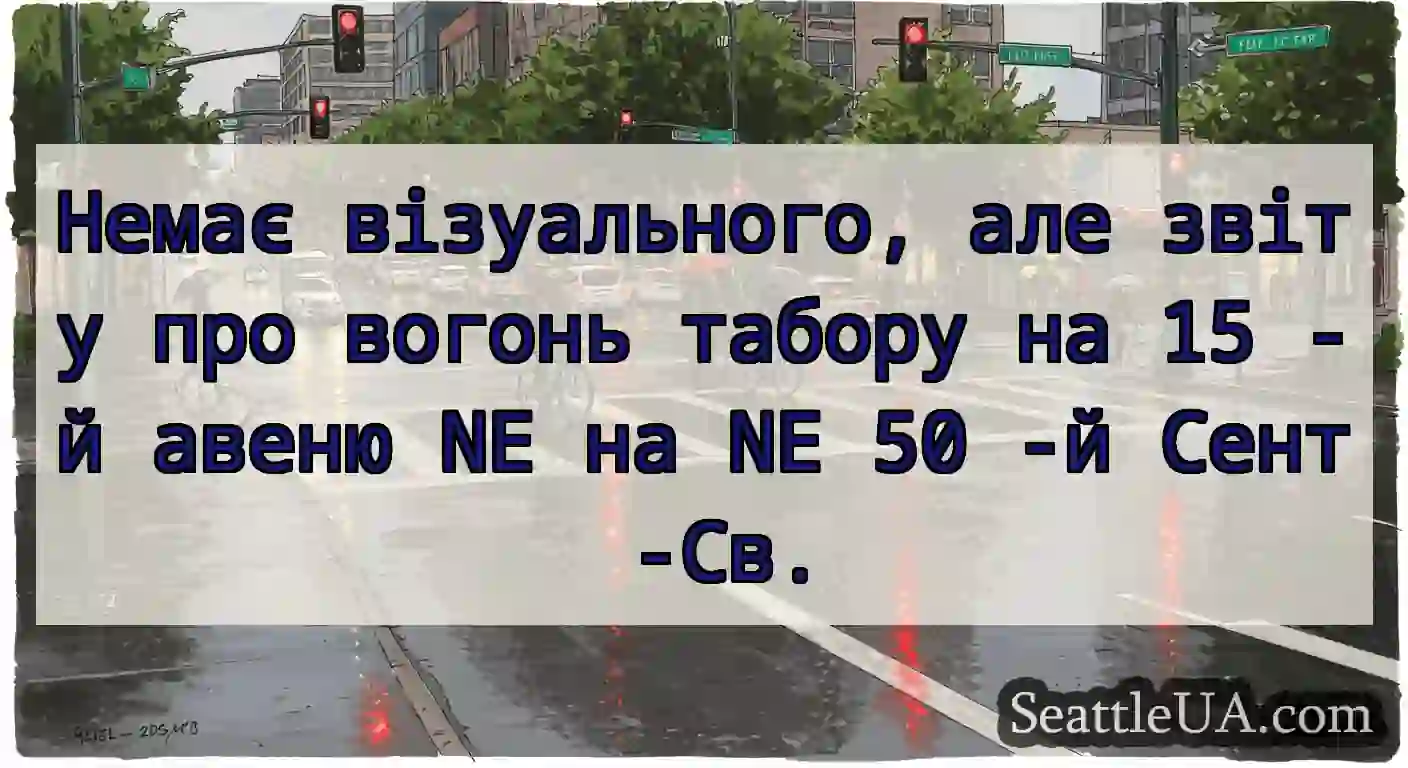 Немає візуального, але звіту про вогонь табору на