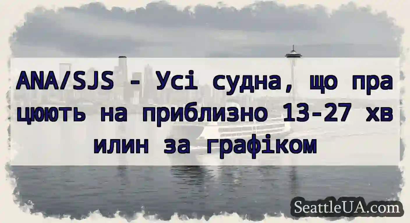 ANA/SJS - Усі судна, що працюють на приблизно
