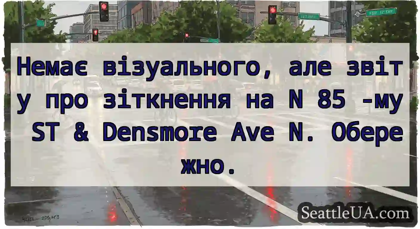 Немає візуального, але звіту про зіткнення на N