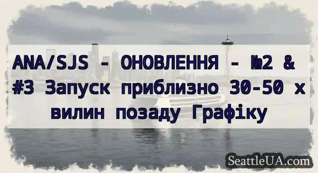 ANA/SJS - ОНОВЛЕННЯ - №2 & #3 Запуск приблизно