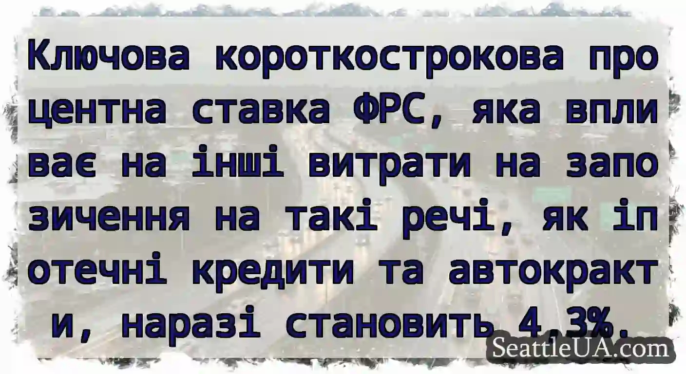 Ключова короткострокова процентна ставка ФРС, яка