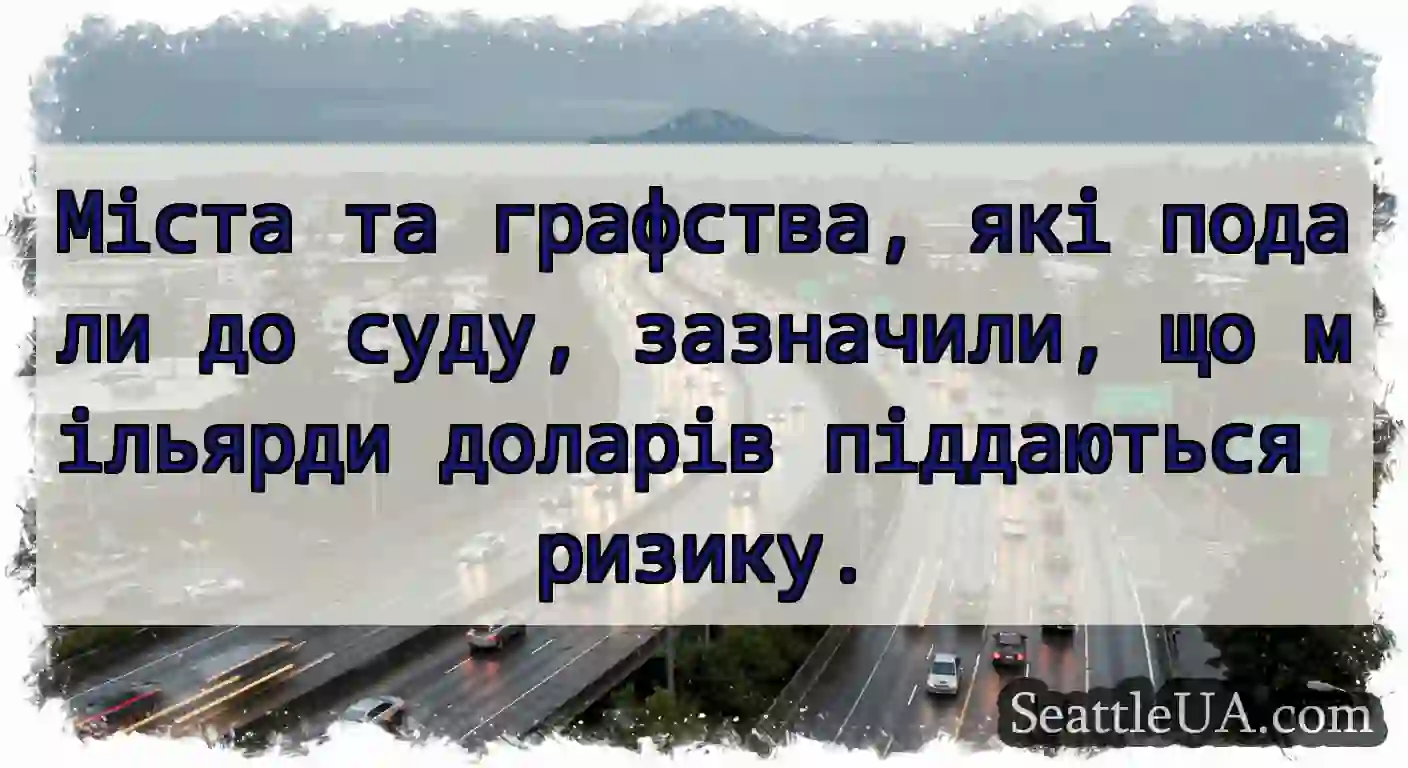 Міста та графства, які подали до суду, зазначили,