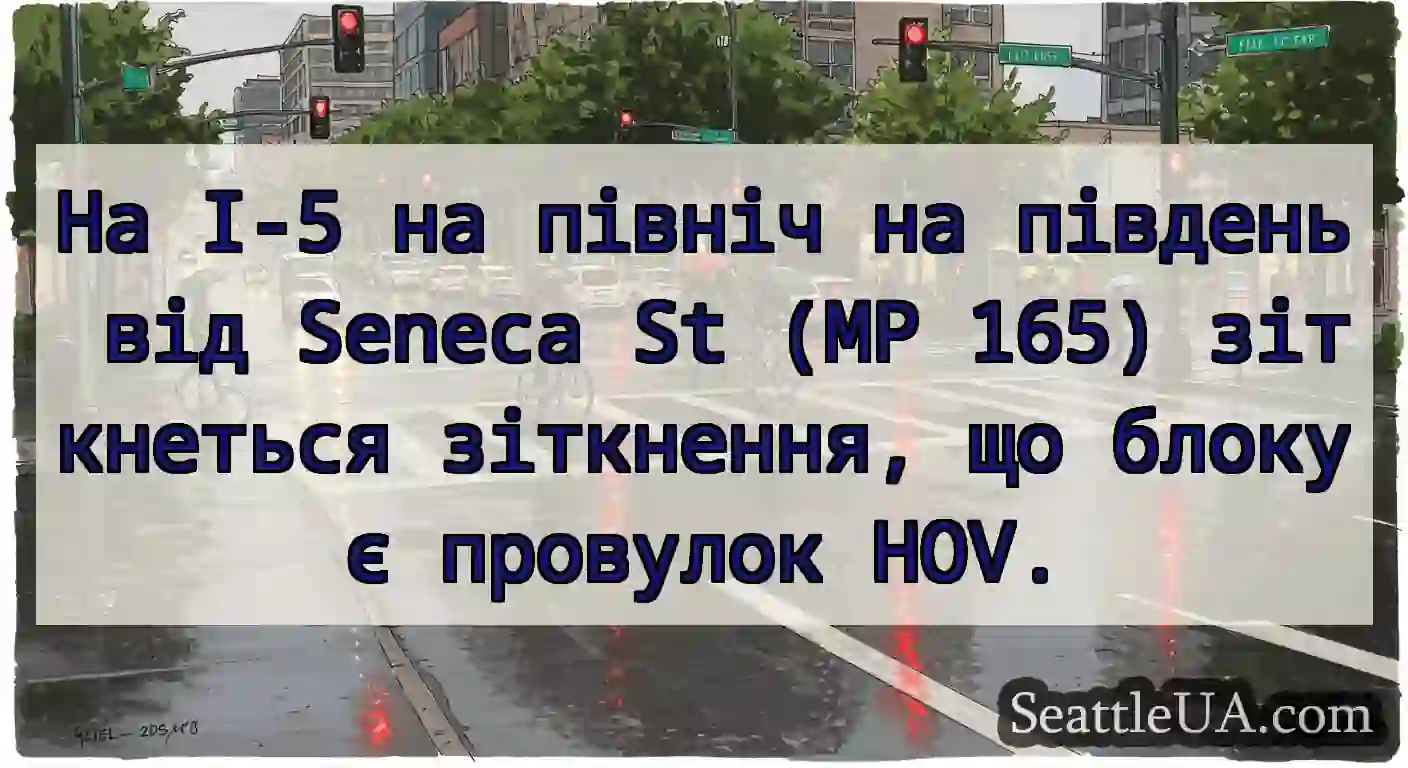 На I-5 на північ на південь від Seneca St (MP