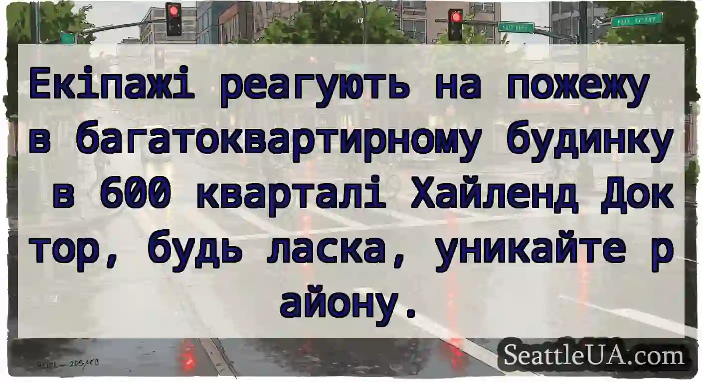 Екіпажі реагують на пожежу в багатоквартирному