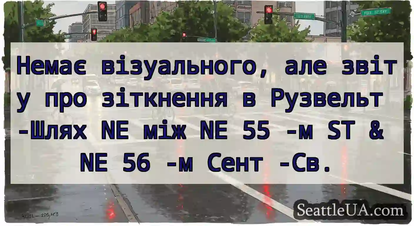 Немає візуального, але звіту про зіткнення в