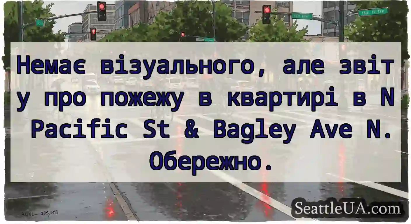 Немає візуального, але звіту про пожежу в