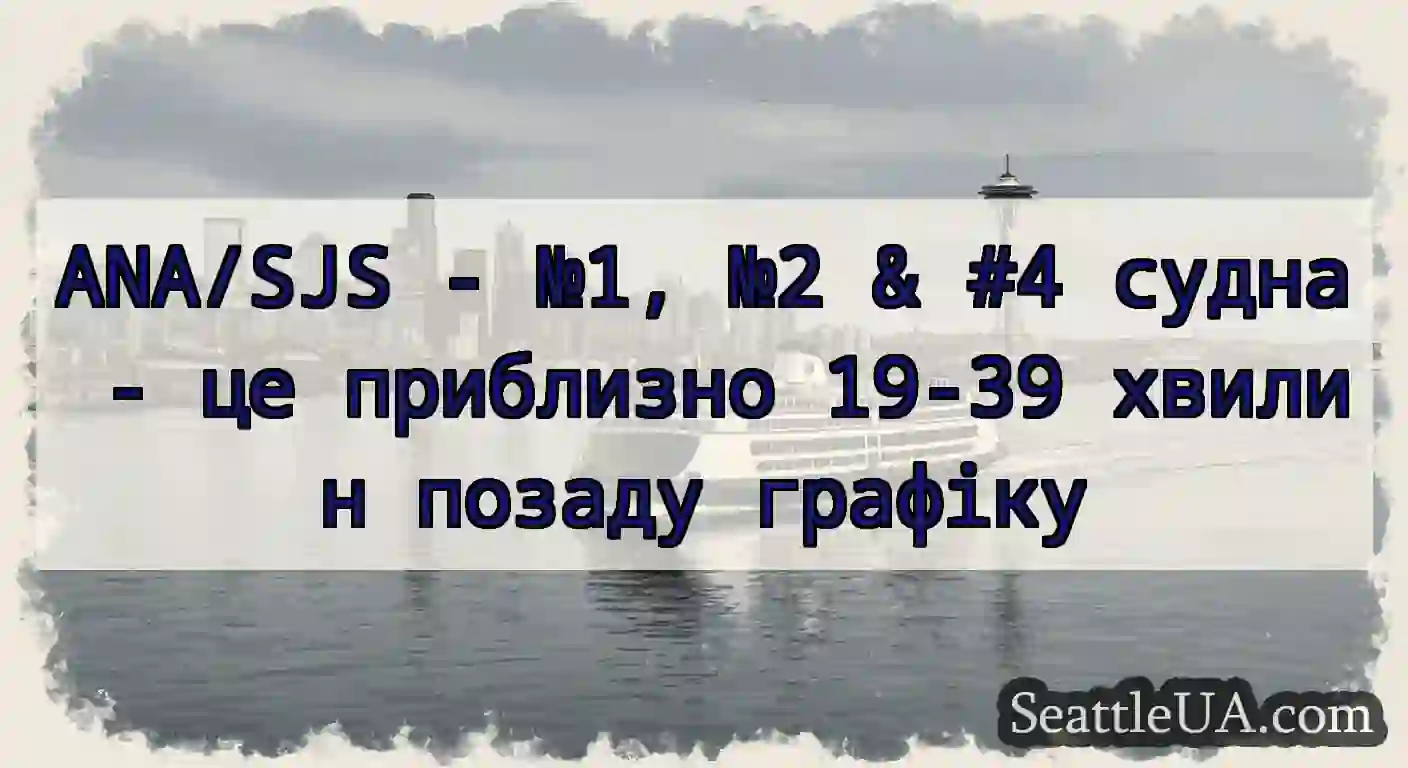 ANA/SJS - №1, №2 & #4 судна - це приблизно 19-39