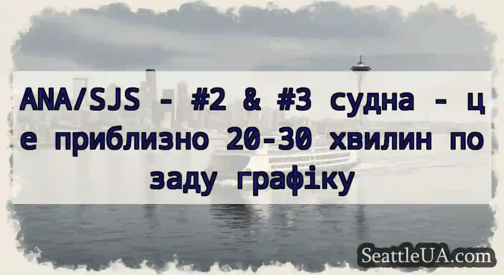 ANA/SJS - #2 & #3 судна - це приблизно 20-30