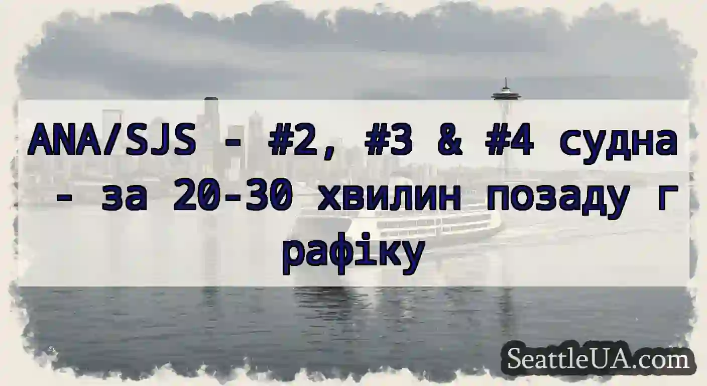ANA/SJS - #2, #3 & #4 судна - за 20-30 хвилин