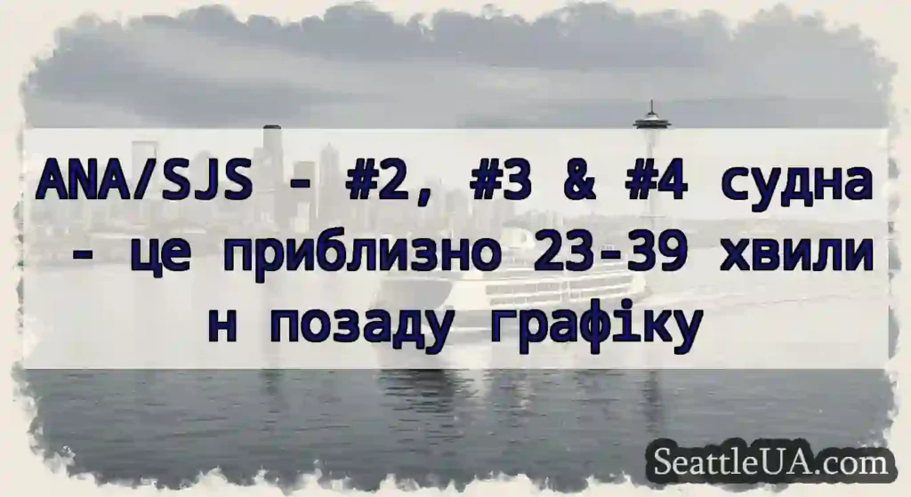 ANA/SJS - #2, #3 & #4 судна - це приблизно 23-39