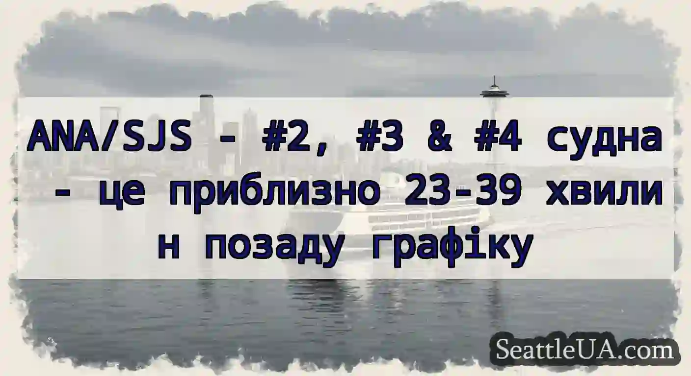 ANA/SJS - #2, #3 & #4 судна - це приблизно 23-39