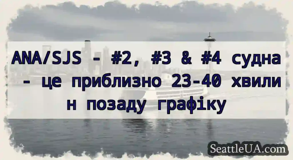ANA/SJS - #2, #3 & #4 судна - це приблизно 23-40