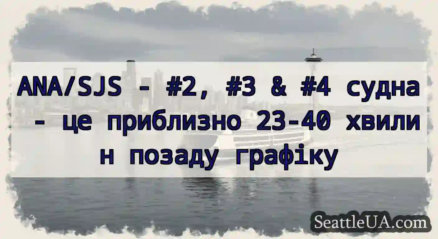 ANA/SJS - #2, #3 & #4 судна - це приблизно 23-40