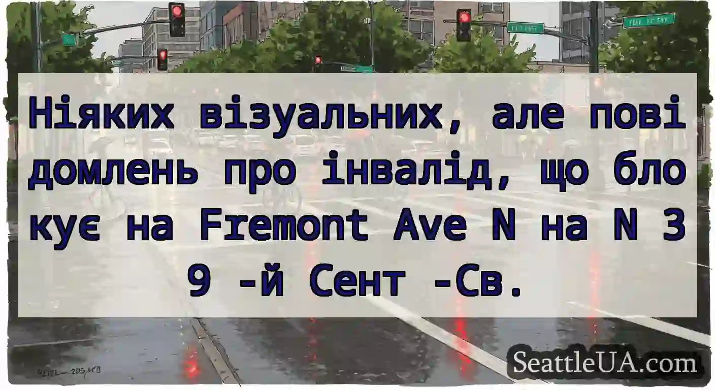 Ніяких візуальних, але повідомлень про інвалід,