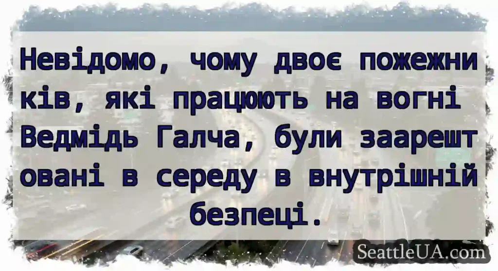 Невідомо, чому двоє пожежників, які працюють на