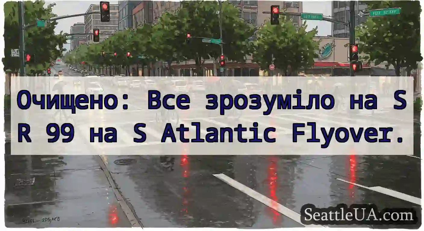 Очищено: Все зрозуміло на SR 99 на S Atlantic