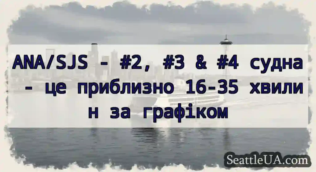 ANA/SJS - #2, #3 & #4 судна - це приблизно 16-35