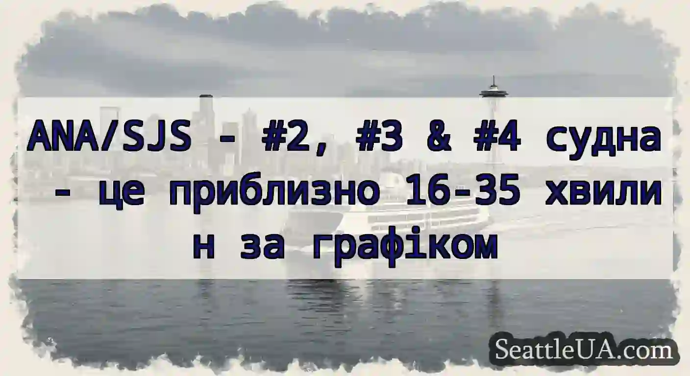 ANA/SJS - #2, #3 & #4 судна - це приблизно 16-35